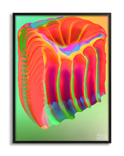 Blobvich - no background framed - black