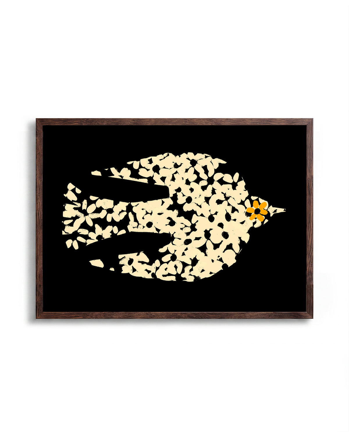 Margaritas - no background framed - walnut
