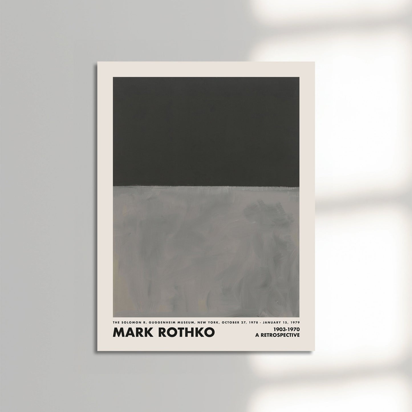 Mark Rothko Black on Grey