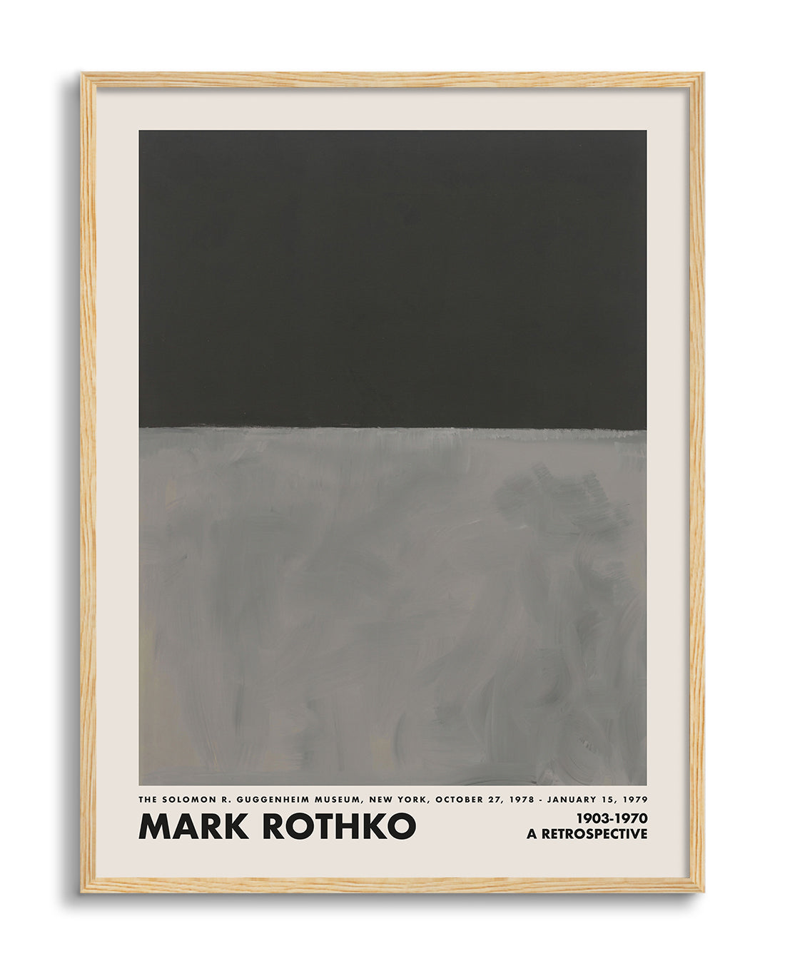 Mark Rothko Black on Grey