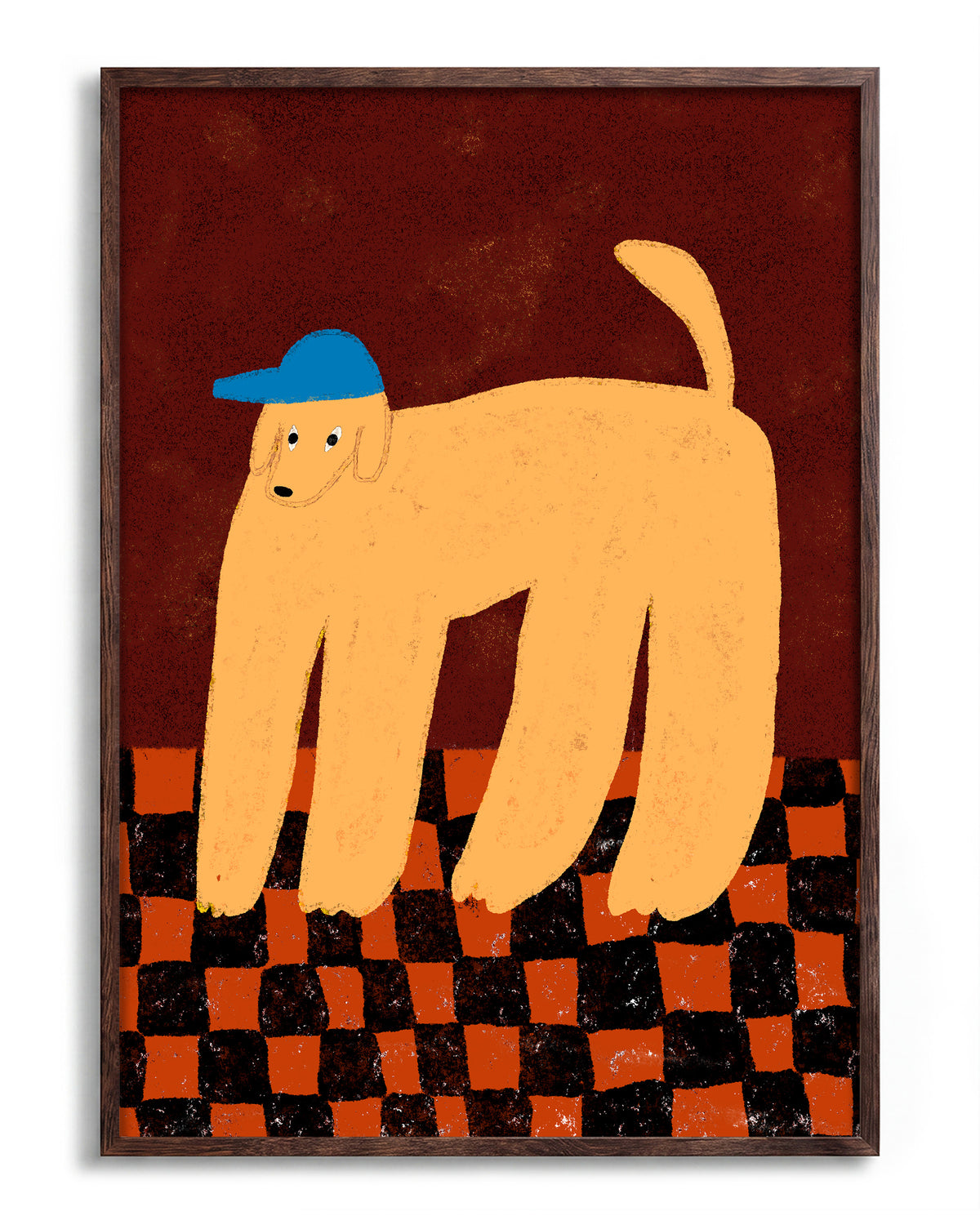 Maximo - no background framed - walnut
