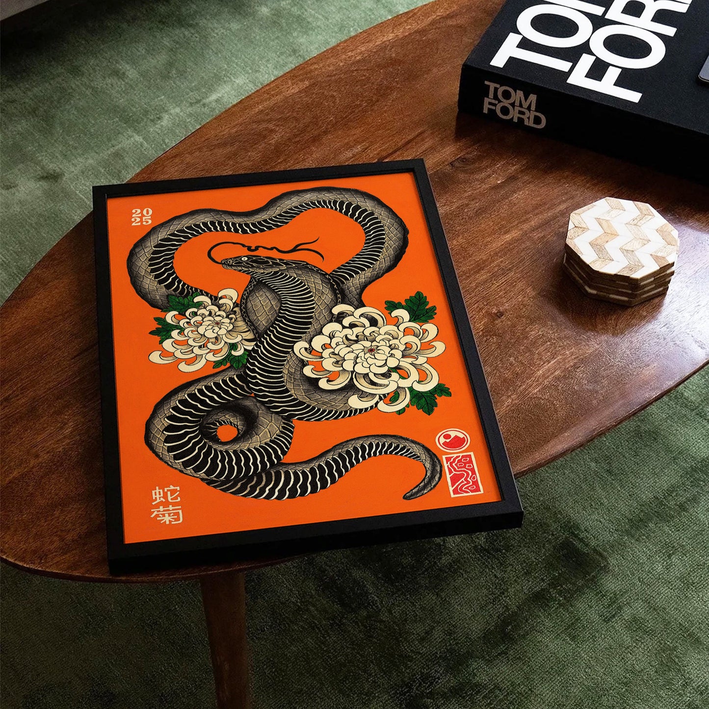 Orange snake