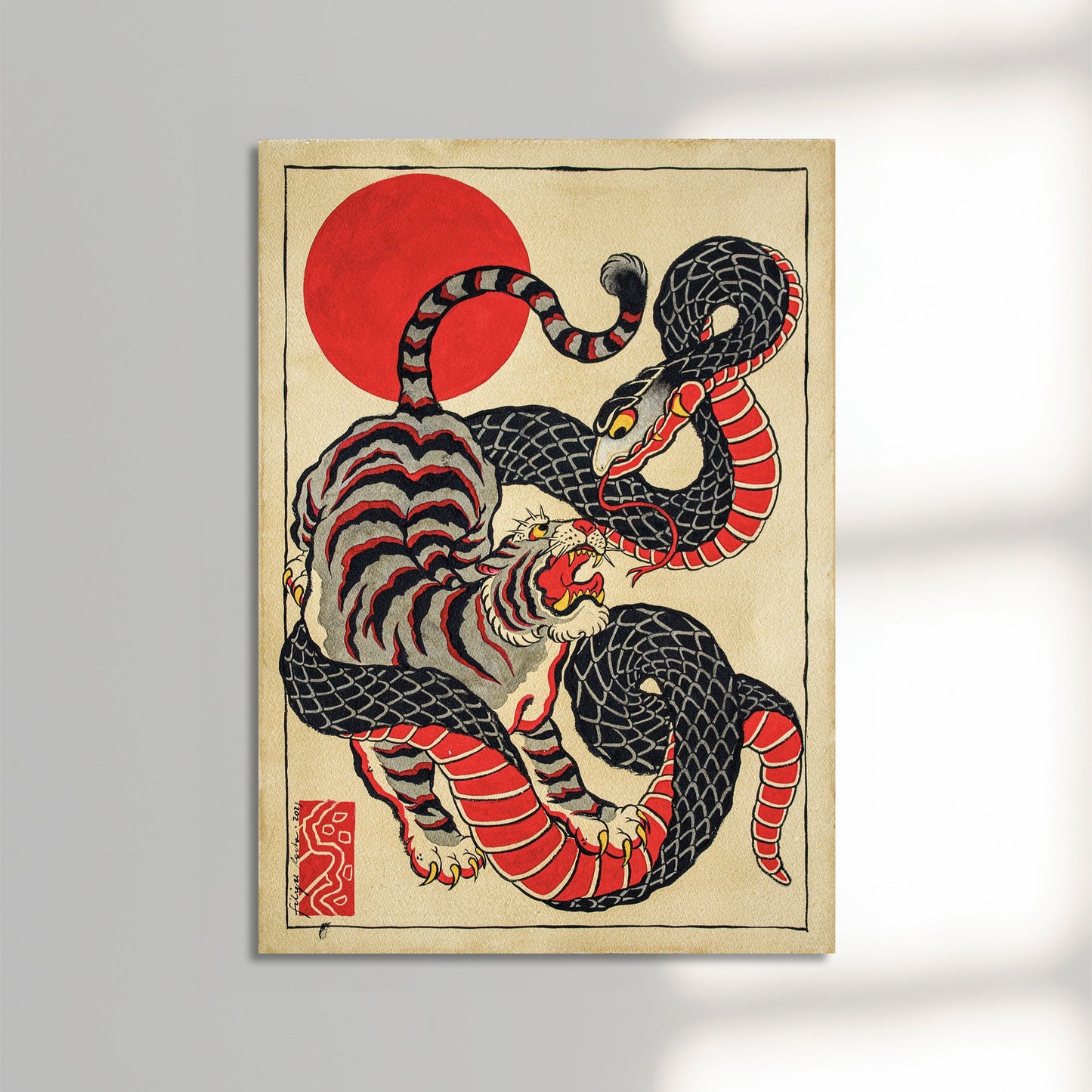 Snake and tiger