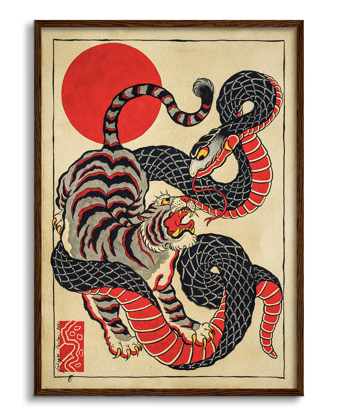 Snake and tiger