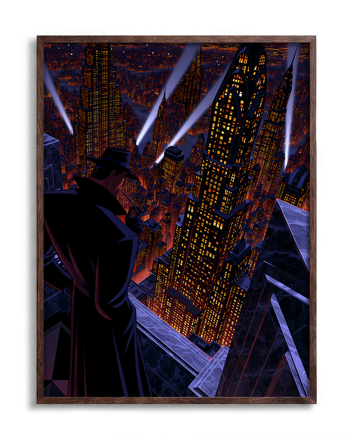 Swanky 23 - no background framed - walnut