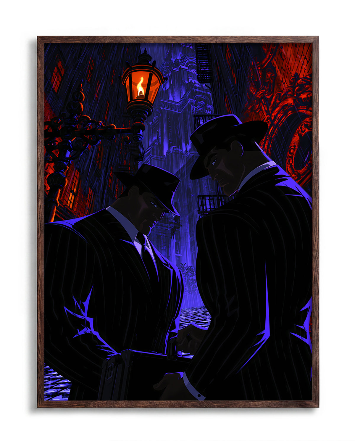 Swanky 26 - no background framed - walnut
