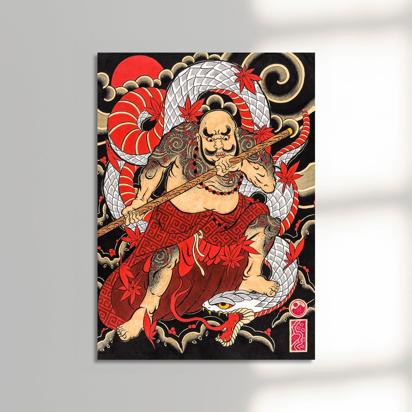 Tattooed Samurai & Snake