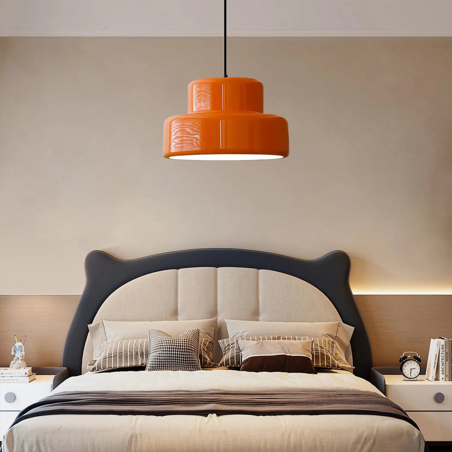 Bauhaus Orange pendant lampshade