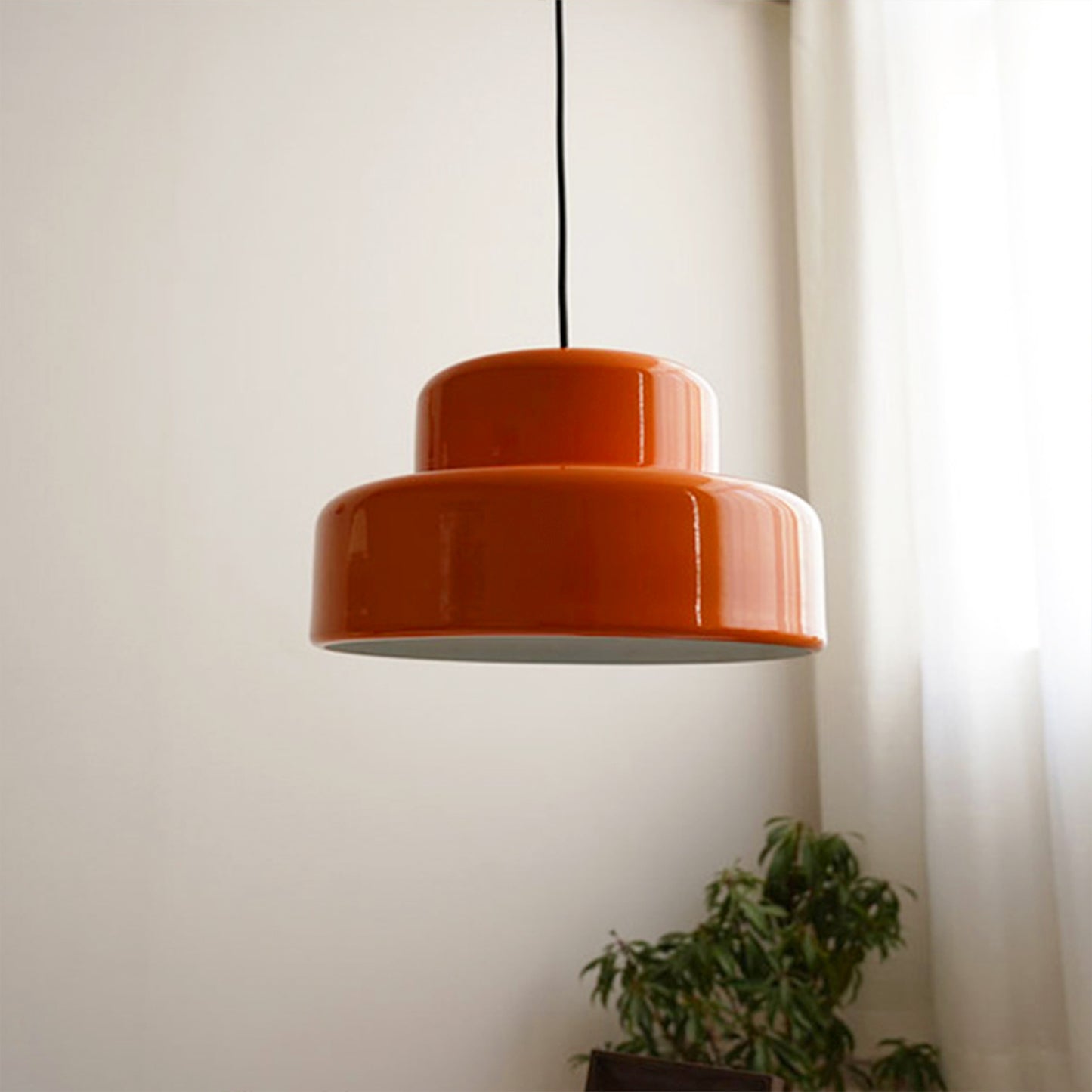 Bauhaus Orange pendant lampshade