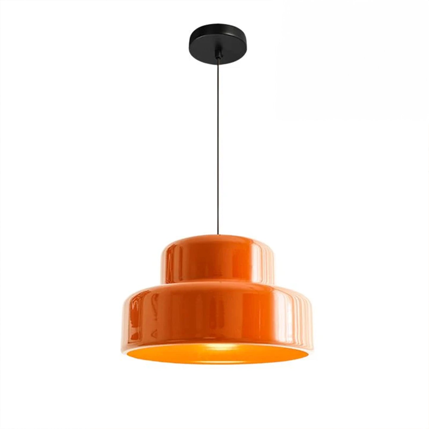 Bauhaus Orange pendant lampshade
