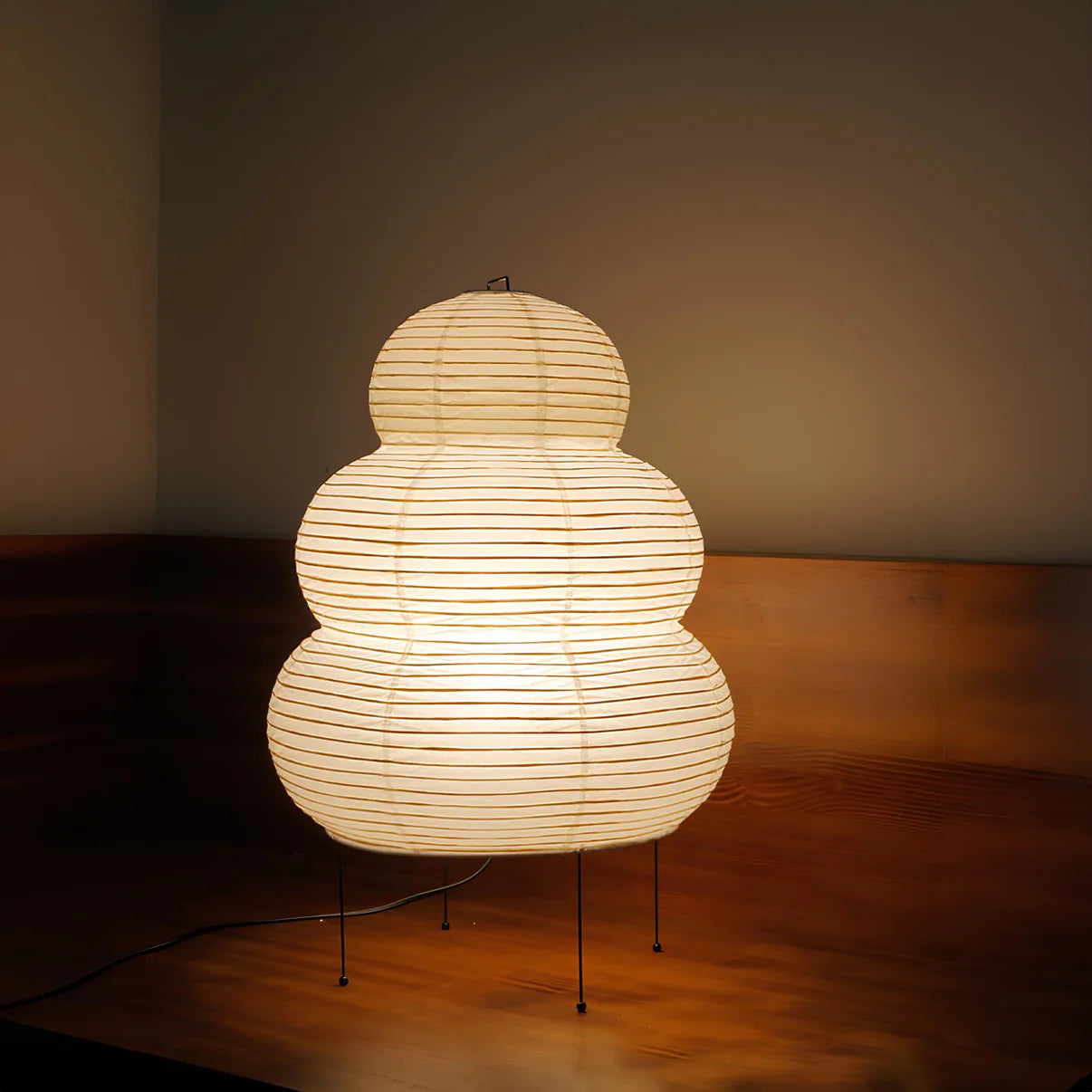 Tall Japanese Rice Paper Lamp