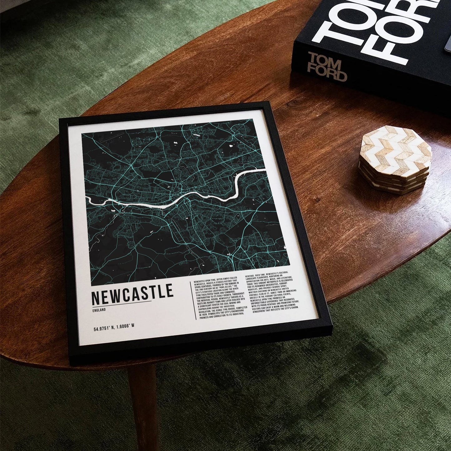 Newcastle City Map Poster