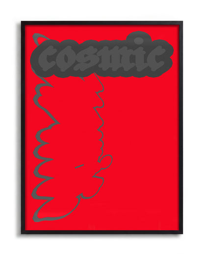 Cosmic - no background framed - black