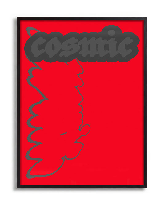 Cosmic - no background framed - black