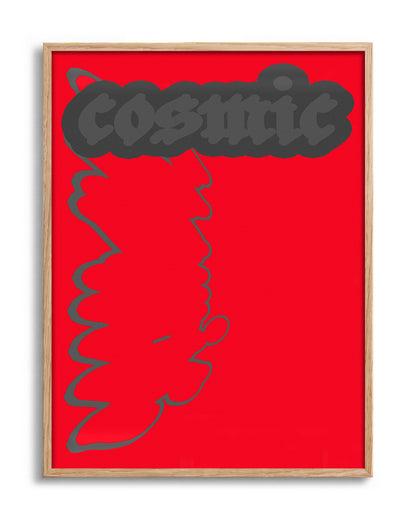 Cosmic - no background framed - oak