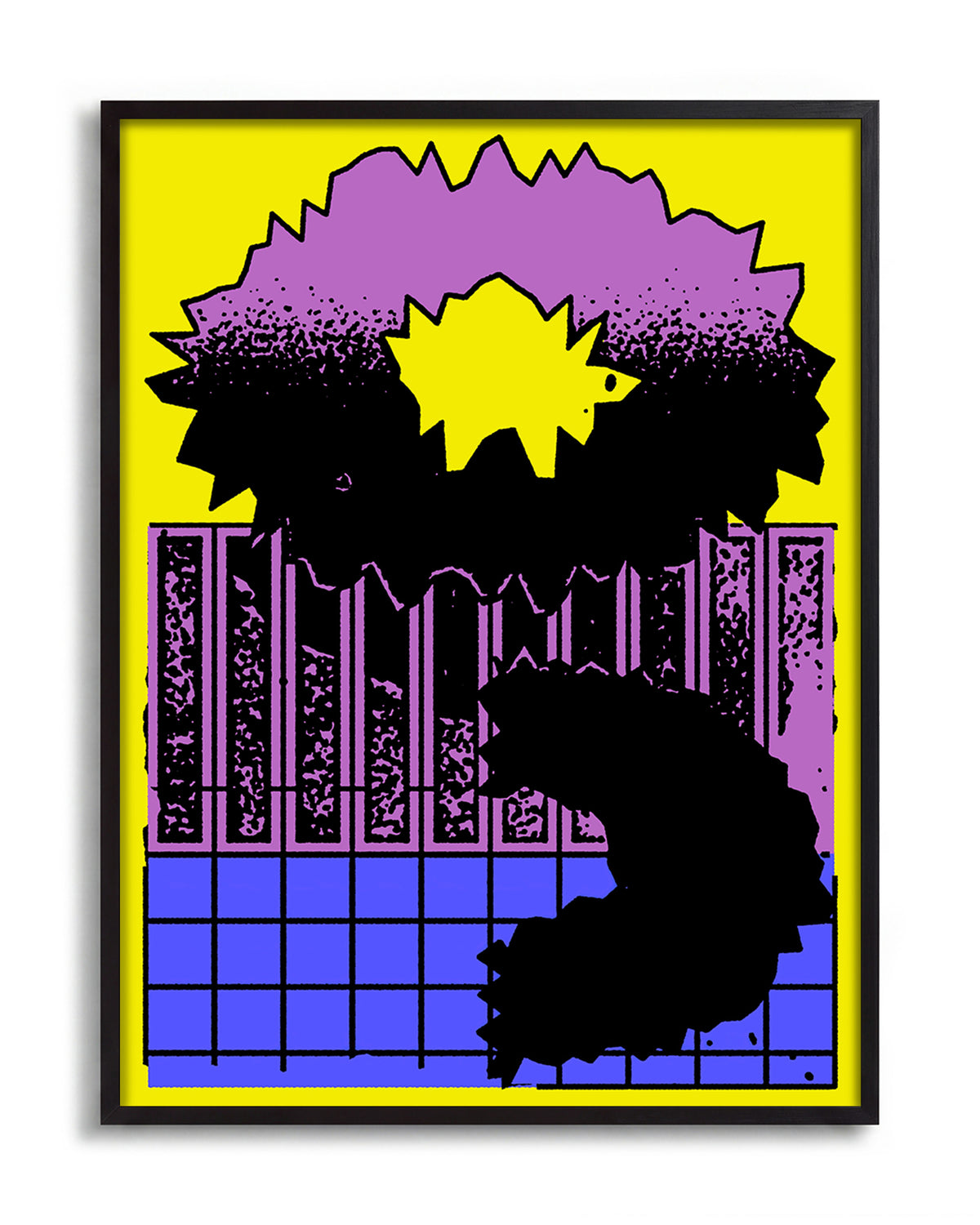 Break the Mould - no background framed - black