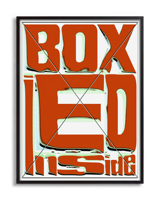 Boxed - no background framed - black