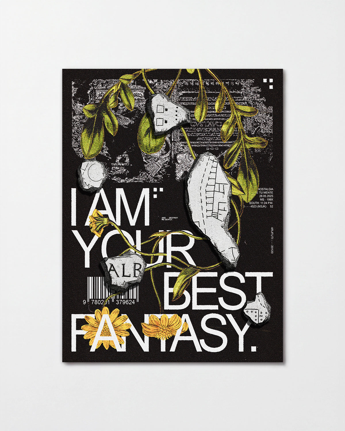 Best Fantasy typography quote print, unframed
