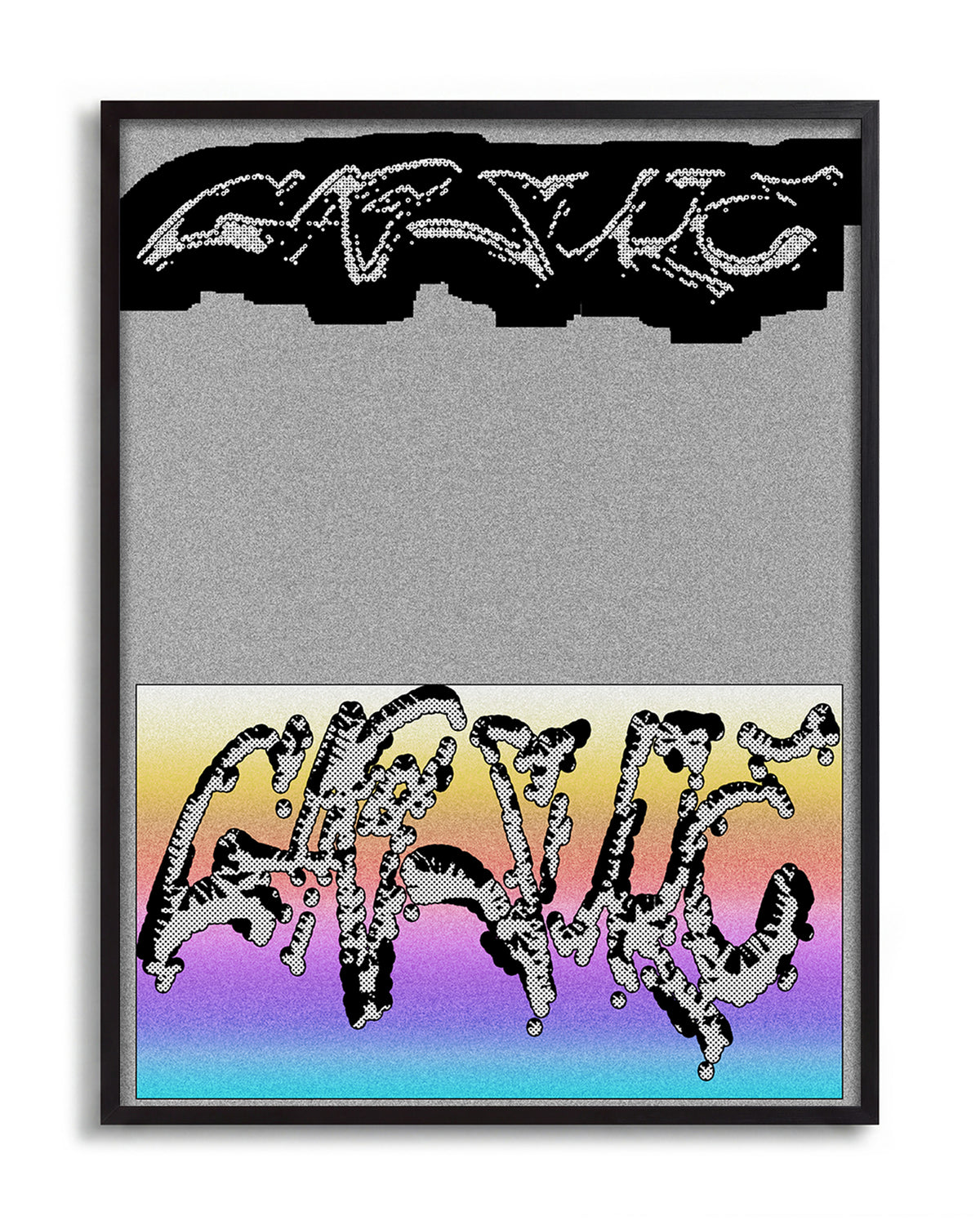 Capsule - no background framed - black