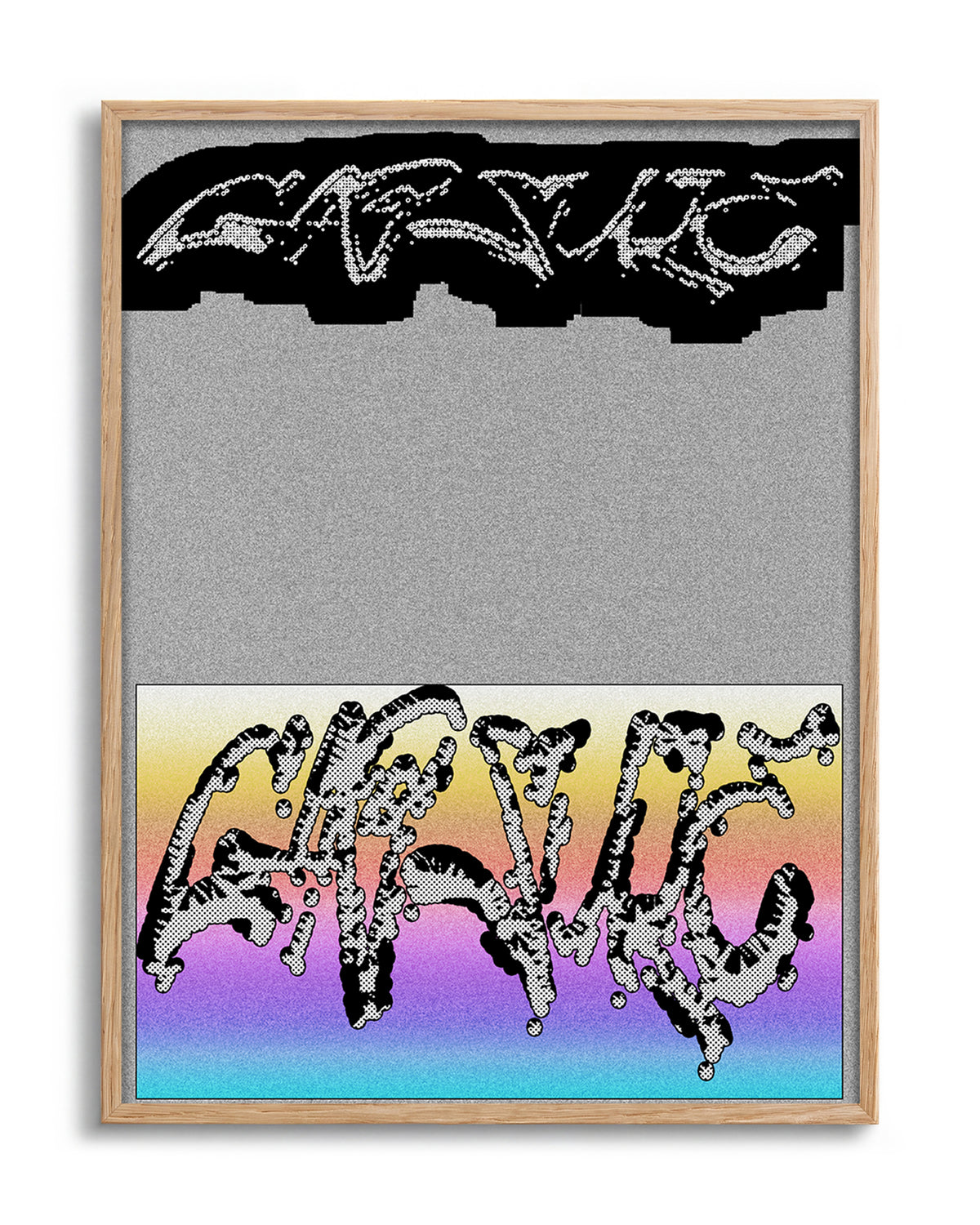 Capsule - no background framed - oak
