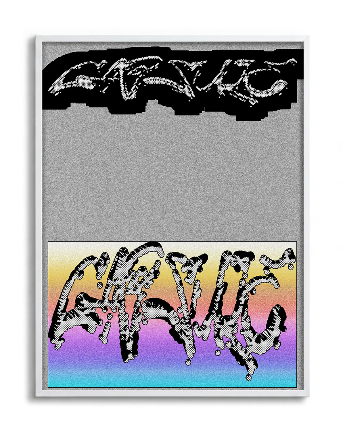 Capsule - no background framed - white