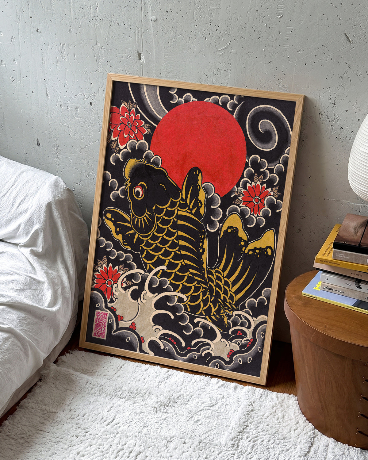 Koi and Kiku - room context oak
