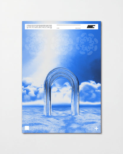 Door to Another World retro space art print, unframed