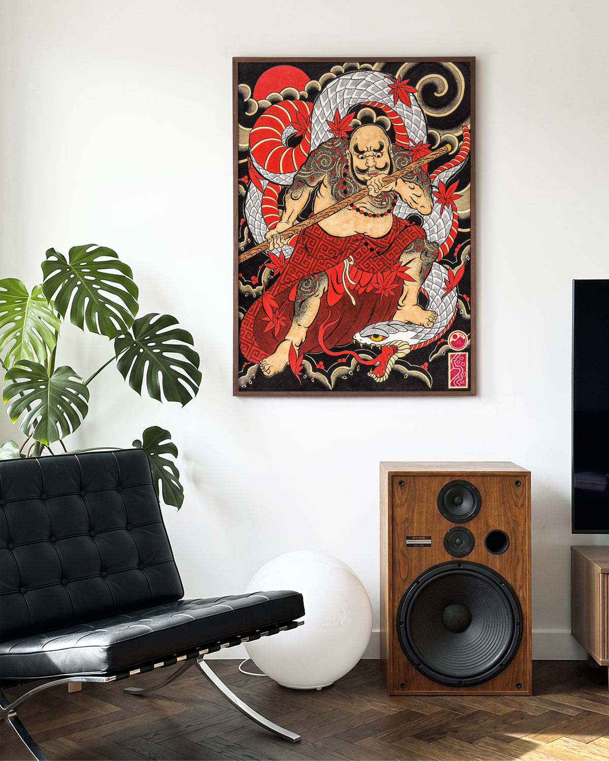 Samurai & Snake - room context walnut