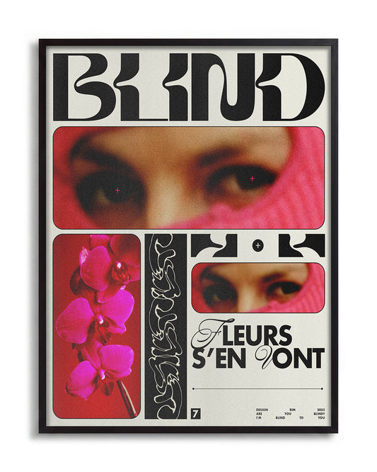 Blind - no background framed - black