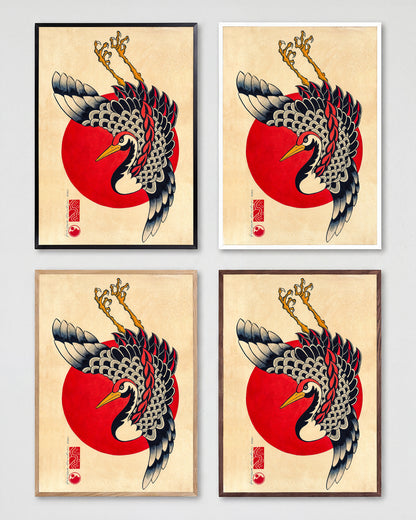 Tsuru & Red Moon - all frames