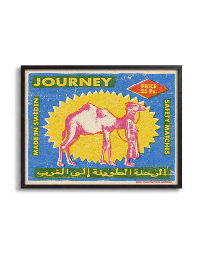 Camel matches - no background framed - black