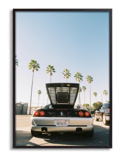 Ferrari LA - no background framed - black