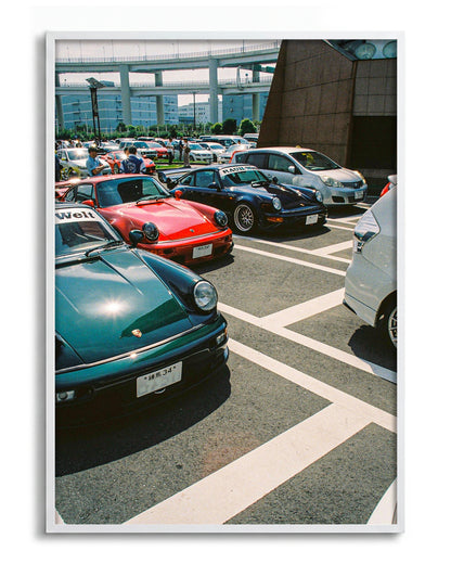 Andreezy 6 JDM street car photography print in a white frame