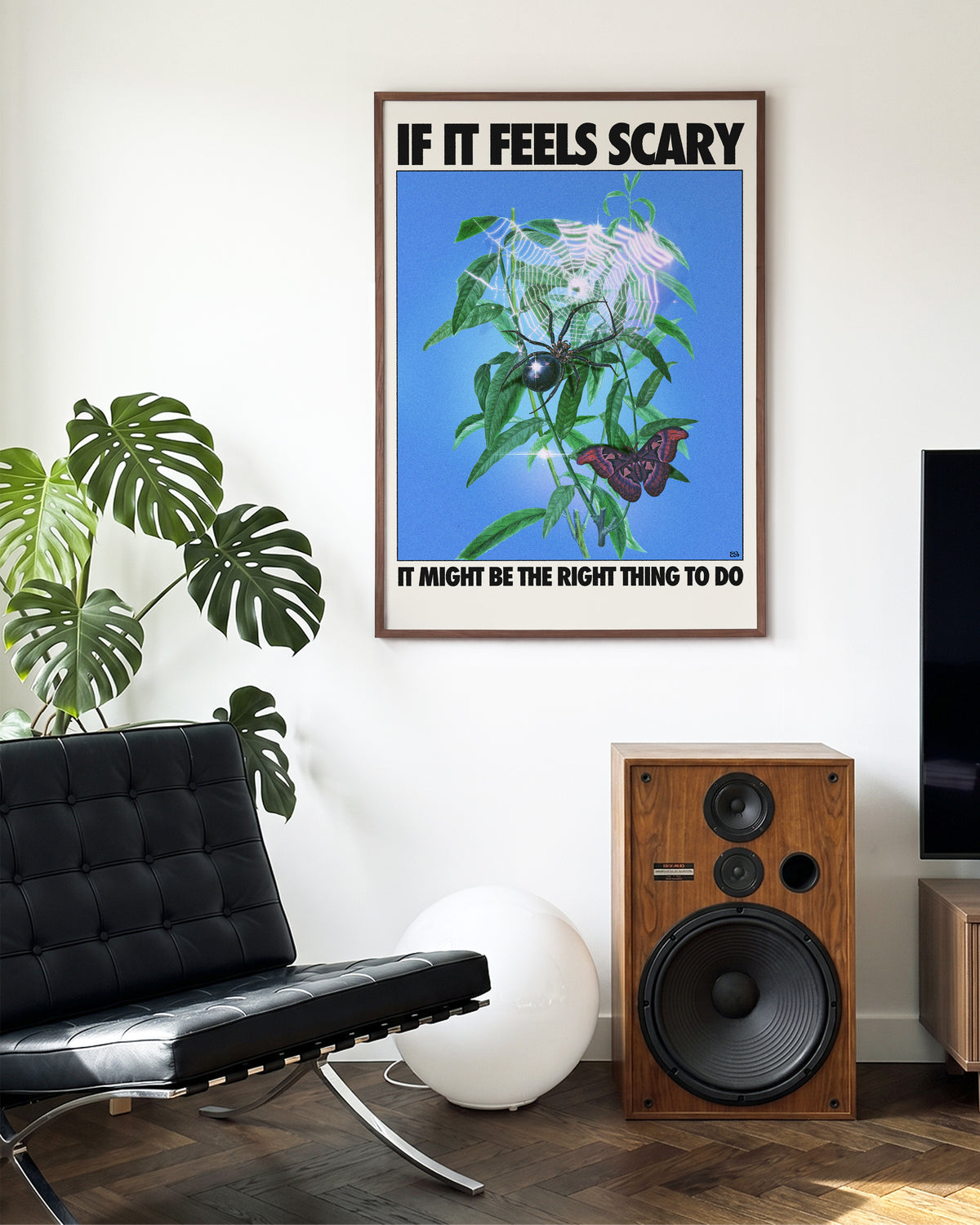 Feels scary - room context walnut