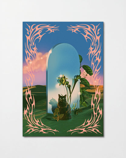 Cat Mirror - unframed