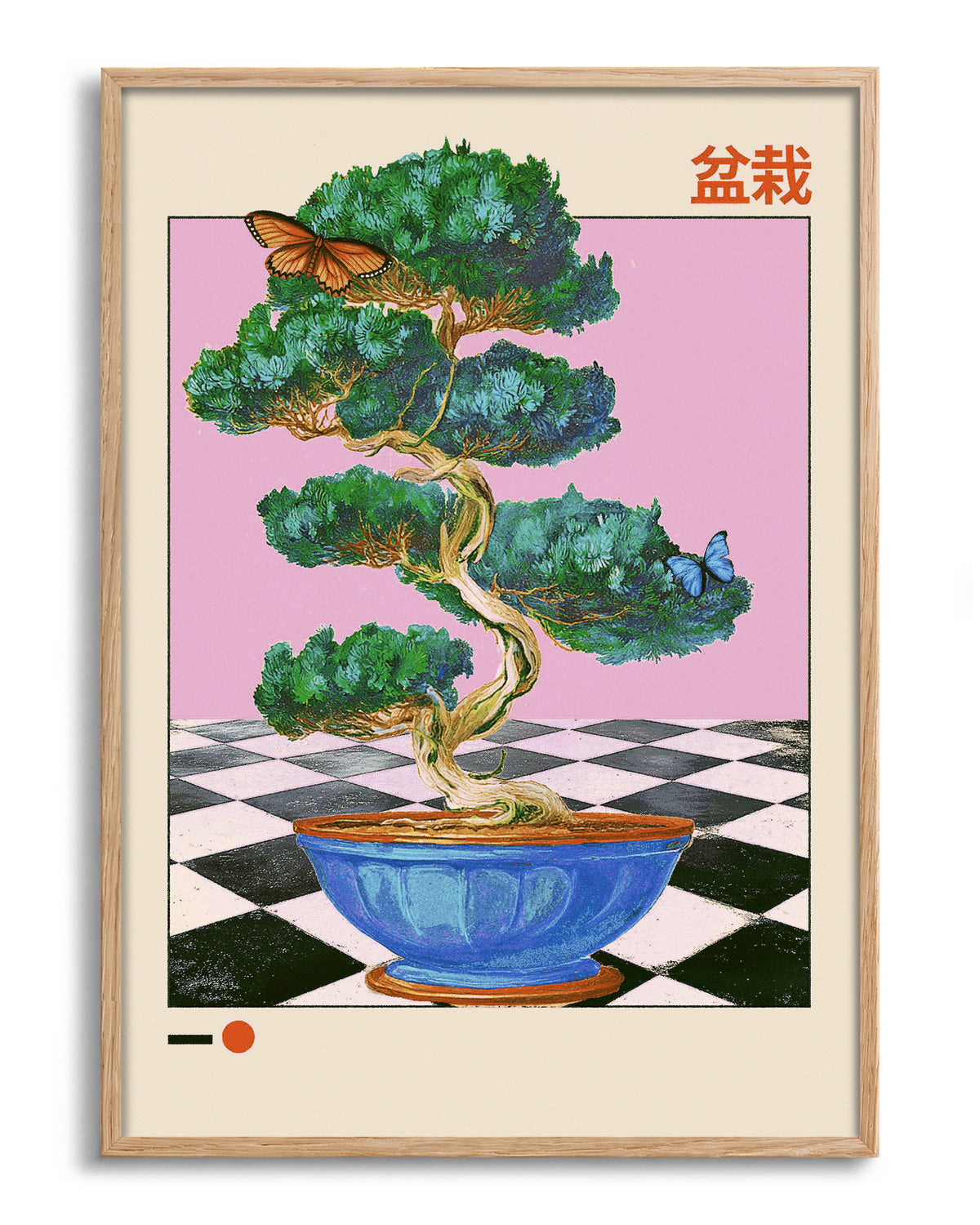 Bonzi - no background framed - oak