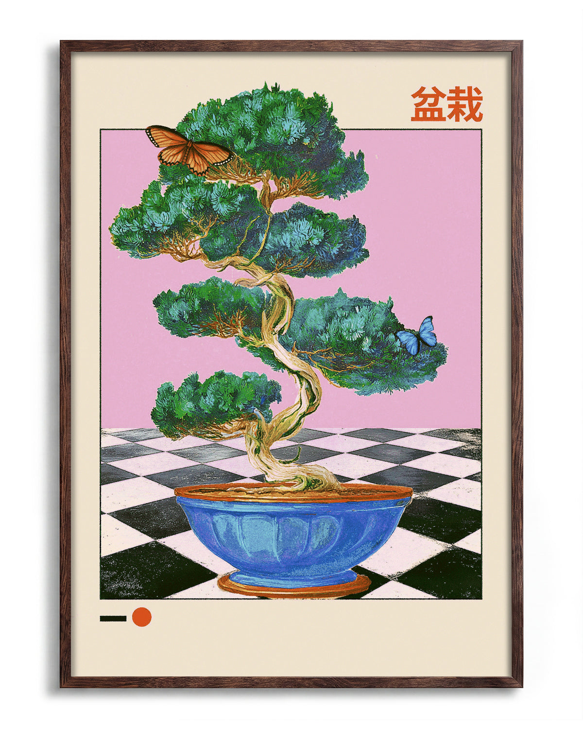 Bonzi - no background framed - walnut