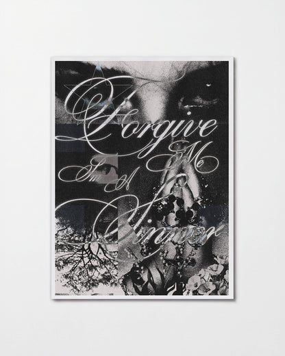Forgive me I am a sinner - unframed