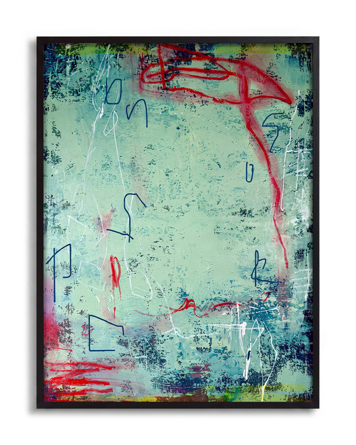 Analysis paralysis - no background framed - black