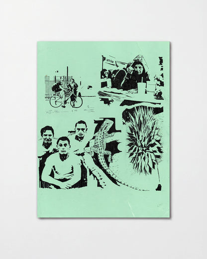 Desert Stories vintage western collage print, unframed