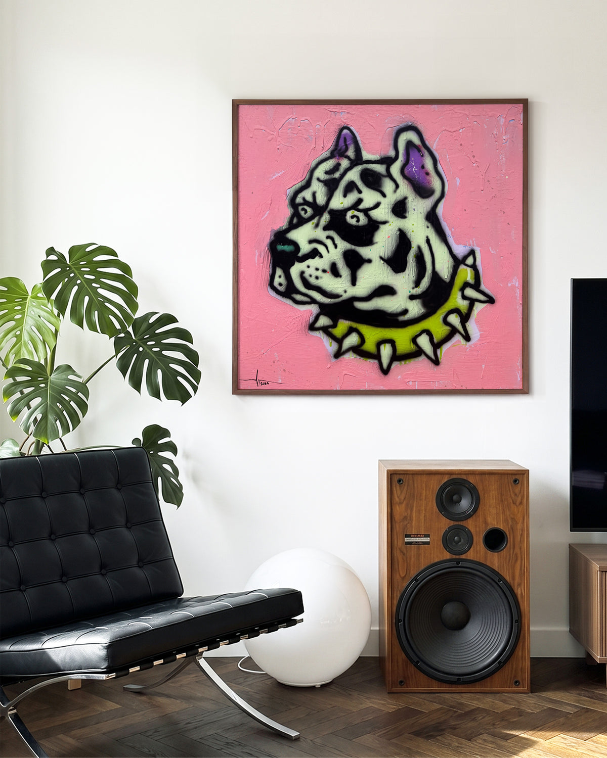 Bulldog Riot - room context walnut