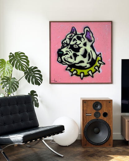 Bulldog Riot - room context walnut