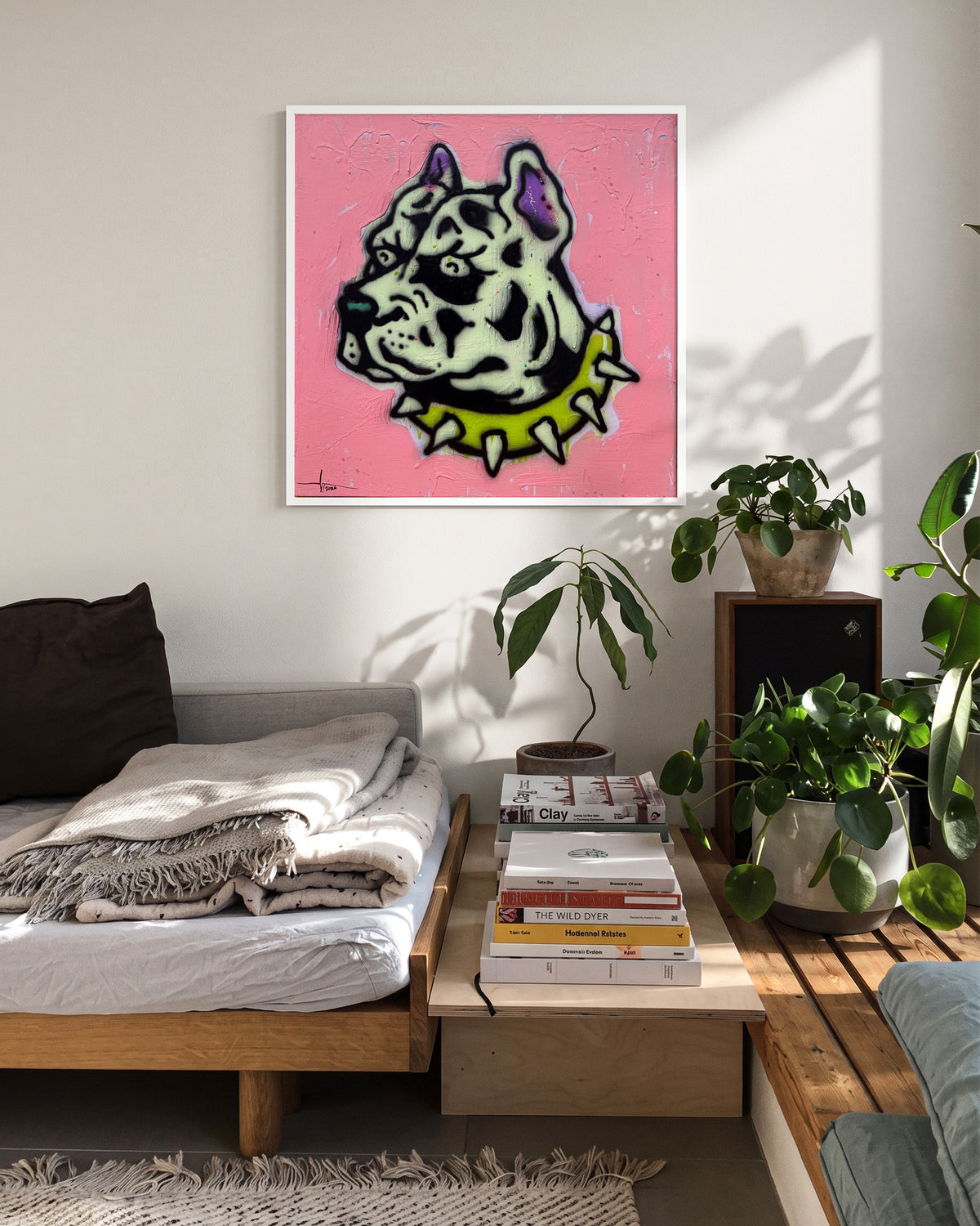 Bulldog Riot - room context white