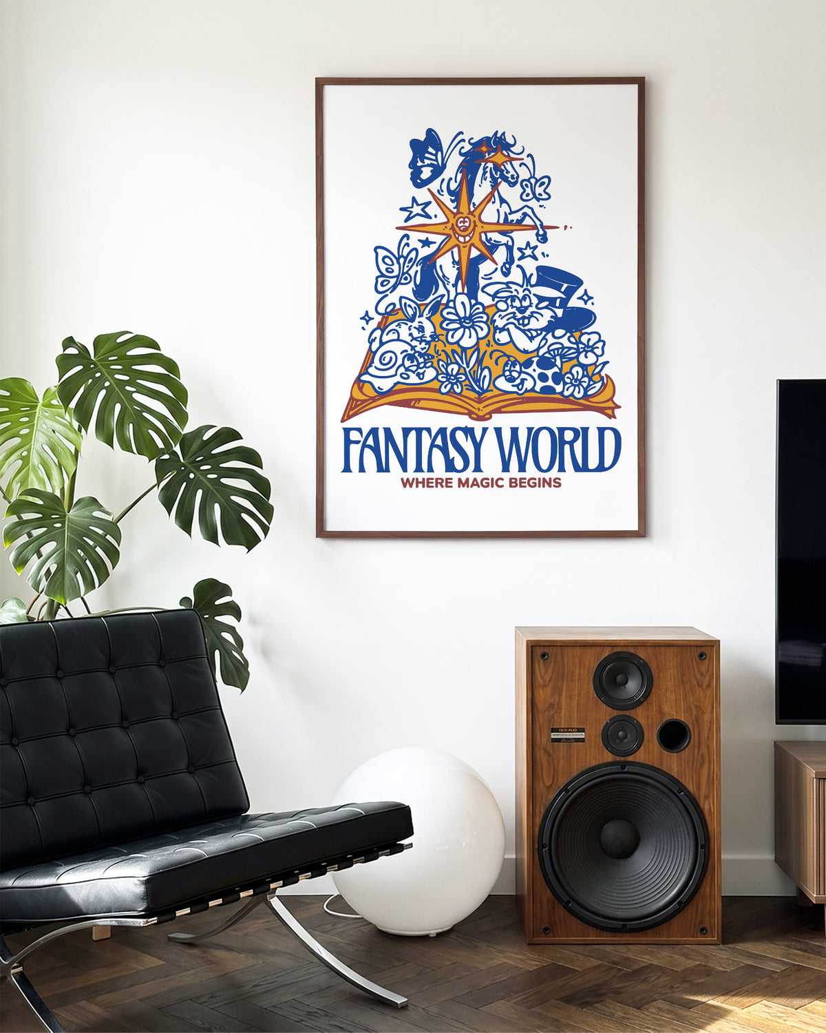 Fantasy World - room context walnut