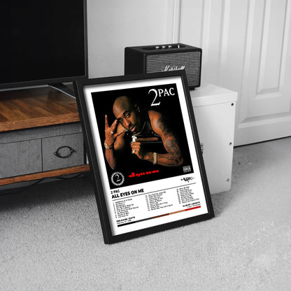 2 pac all eyes on me album cover poster framed