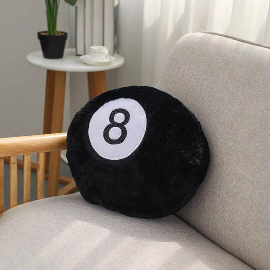 8 Ball Soft Plush Pillow