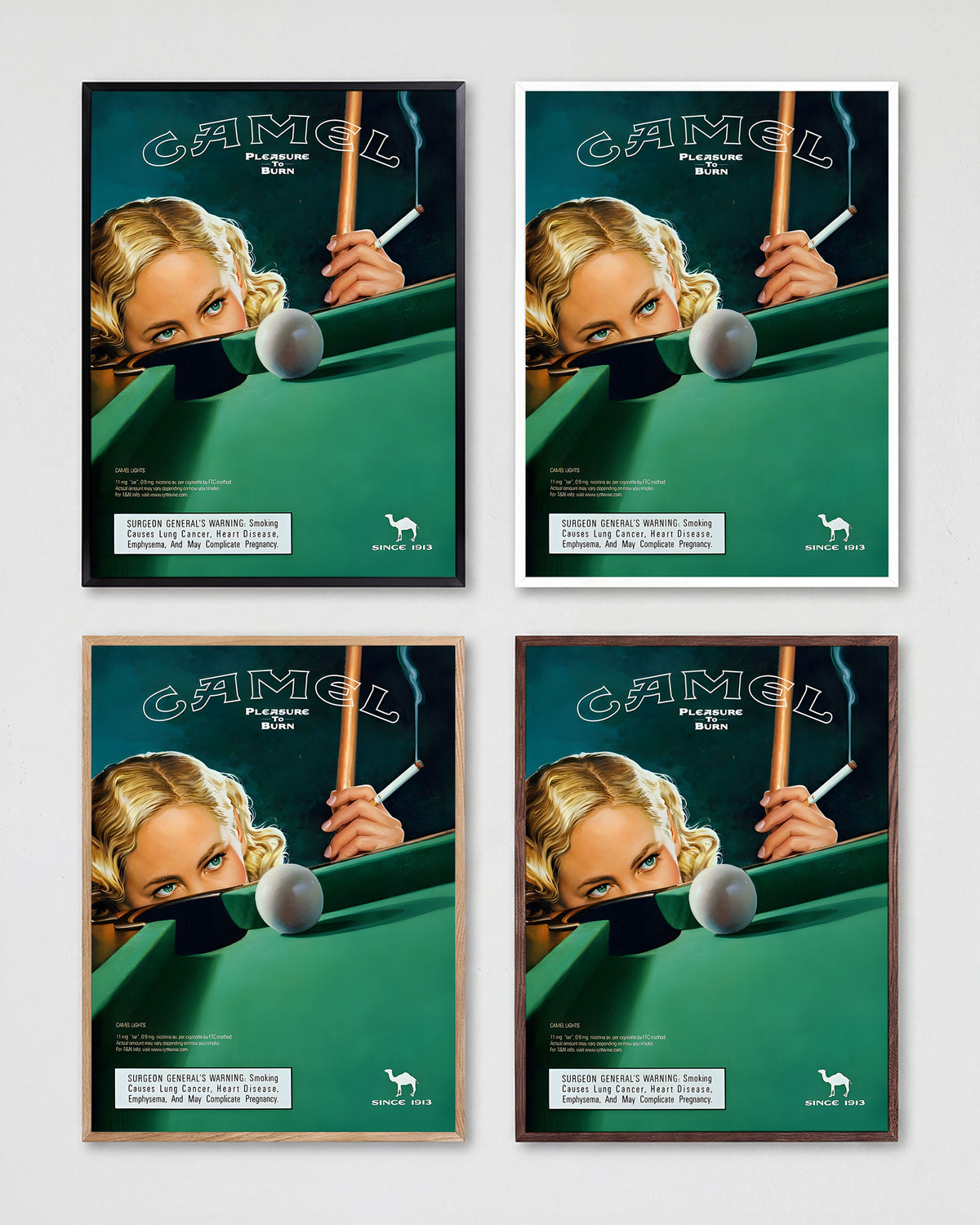 Camel Vintage Pool - all frames