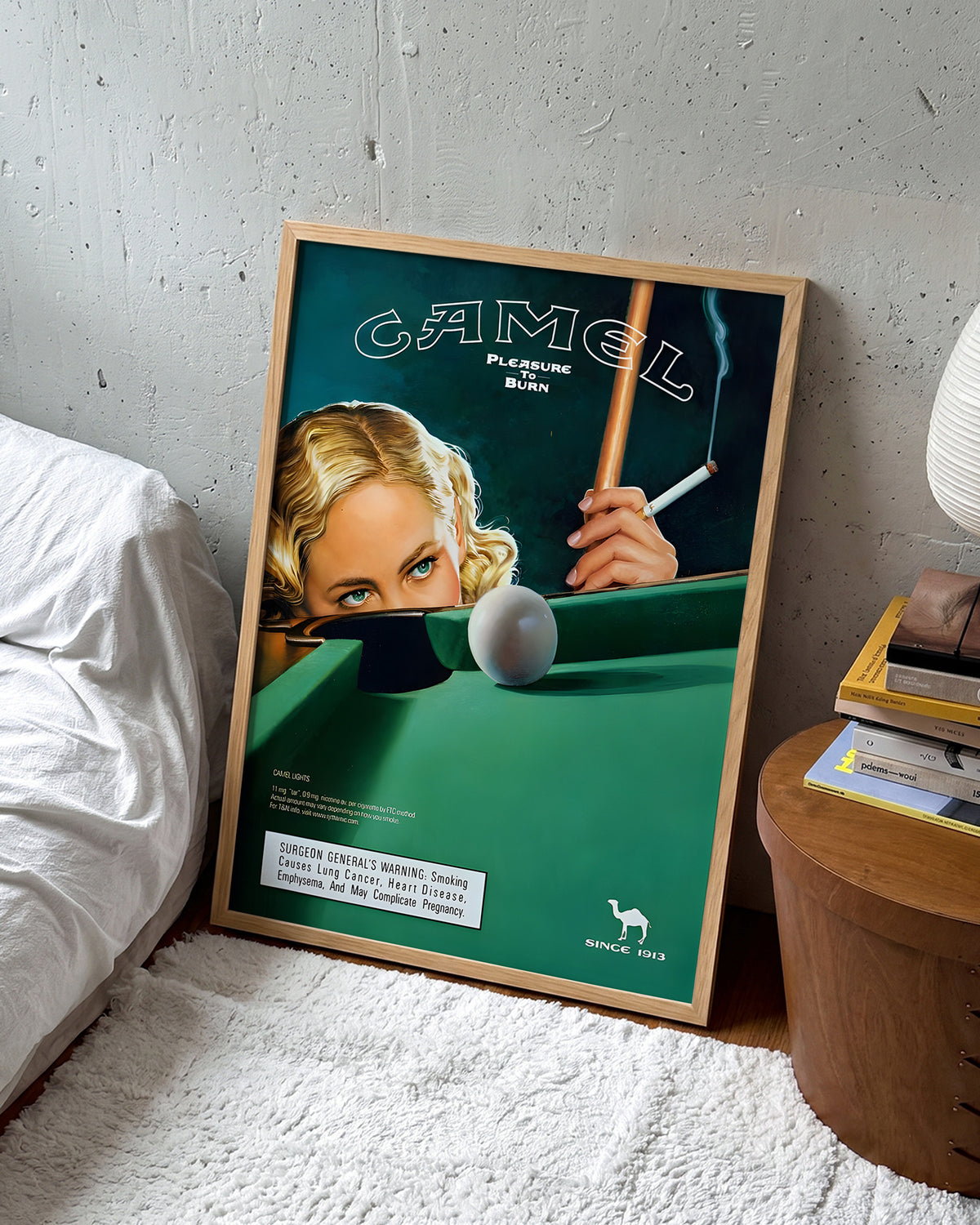 Camel Vintage Pool - room context oak