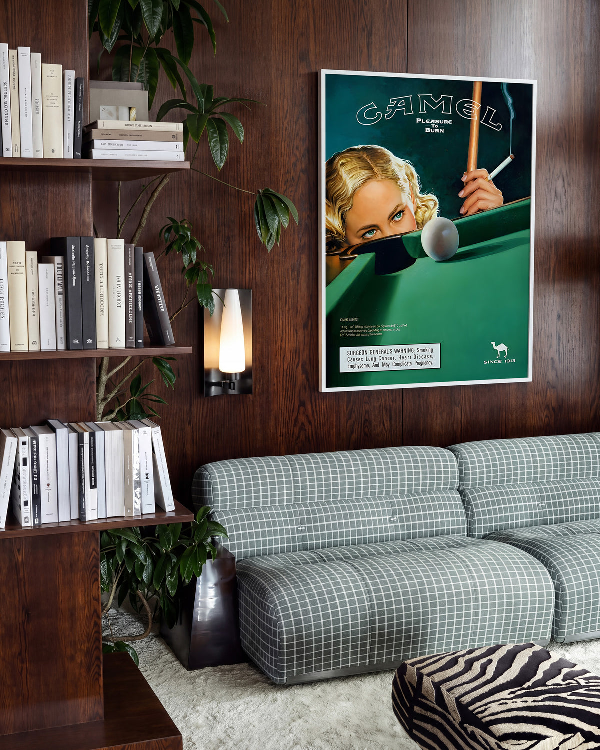 Camel Vintage Pool - room context white