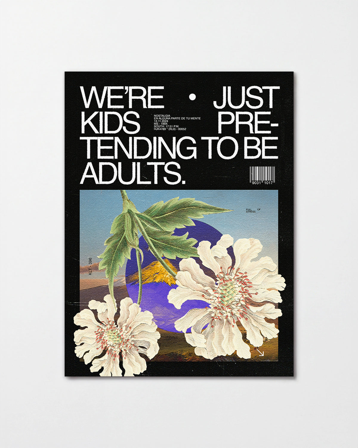 Adults funny quote poster, unframed